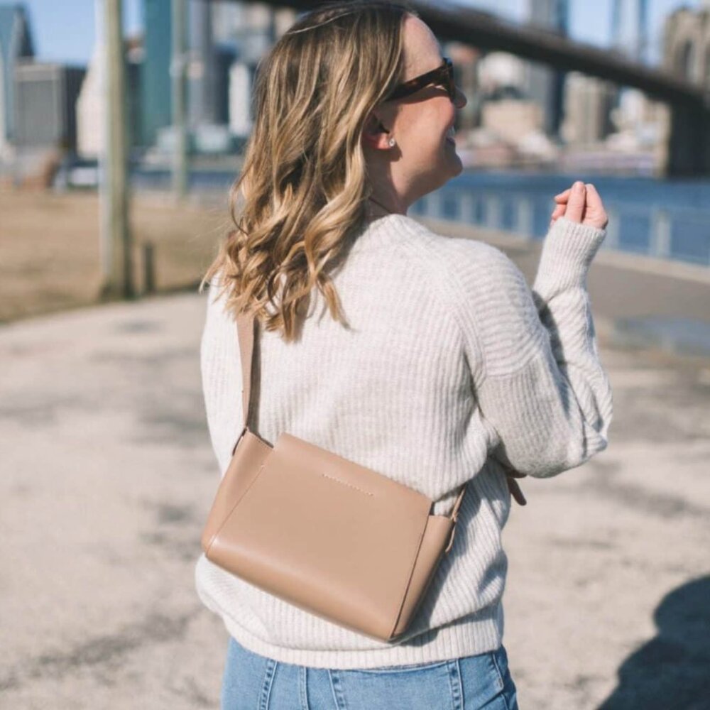 Everlane Mini Form Bag - Natural